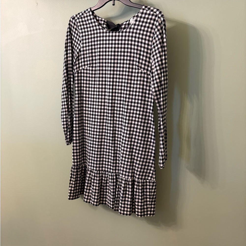 J. Crew Monochrome Checkered Dress XXS